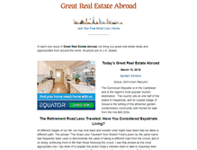 Tablet Screenshot of greatrealestateabroad.com